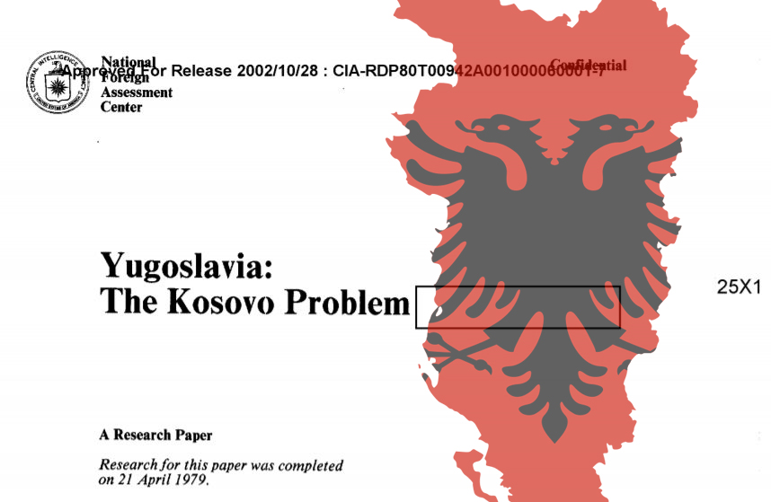 ТАЈНА ДОКУМЕНТА ЦИА ОТКРИВАЈУ: Како су ударени темељи отцепљења Косова и стварања “Велике Албаније”