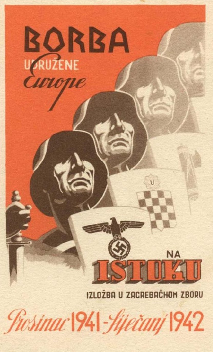 НДХ плакат за позив на Источни фронт