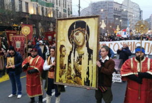Подршку СПЦ у ЦГ послало десетине хиљада људи у Београду